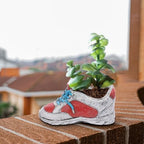 SEWACC Creative Shoe Shape Plant Pot 3 Piece Ceramic Drainage Hole Planter - Image 6