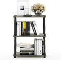 Furinno 18029GYW/BK Turn-N-Tube 3-Tier Compact Multipurpose Shelf Display Rack, Classic, French Oak Grey/Black, 3-Tier Classic Tubes by Furinno-FitsYourSpaceFitsYourBudget