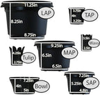 Flower Pots with Saucers, 7 inch, Hunter Green Case of 5 - Image 6