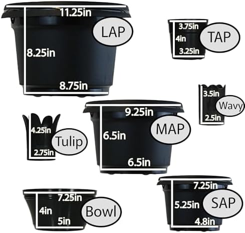 Flower Pots with Saucers, 7 inch, Hunter Green Case of 5 - Image 6