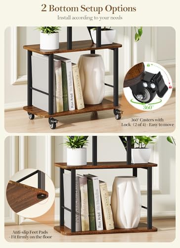 Plant Stand Indoor with Grow Lights 2 Pack Plant Stands Indoor 8 Tiered 64" Tall Plant Shelf for Indoor Growing Multiple Corner Metal Flower Holder Home Decor Display Shelves for Living Room Patio - Image 4