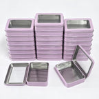 24 Pack Metal Storage Organizer Tins, Pink, 4.5 x 3.3 x 0.87 inches by Thintinick