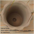 Flower pots Plain Fired Breathable Clay Plant Pot Outdoor Indoor(Light Green,12cm) - Image 6