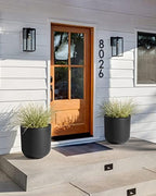 Veradek Round Black Plastic Planter Pots for Indoor/Outdoor Garden Use, with Drainage Holes, Suitable for Small to Large Succulent Plants, Flowers, Modern Interior Plants - Image 6