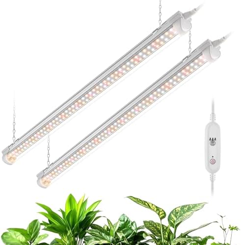 Bstrip Grow Light, 2ft 48W (2 X 24W) Plant Light with Timer, 3686K by Bstrip
