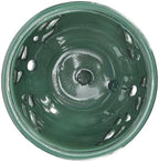 W&W Orchid Pot with Holes and Saucer for Repotting, Green, 6.5" - Image 5