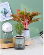 Indoor/Outdoor Plant Pot, Planter Self-absorbing Transparent Gallon Hydroponic Double Layer Set of Pots for Lazy People Special Utensils Pots ,Home Decor,Plant Lover Gift ( Color : Gray 10pc ) - Image 6