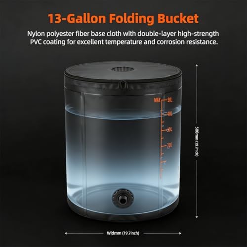 Automatic Watering System with Programmable Timer,Auto Drip Irrigation System with 13-Gallon Bucket for 15 Potted Plants,Low Water Level Sensor for Garden, Balcony, Indoor Plants, Drip Irrigation - Image 3