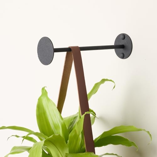 Bloem Revel 8" Indoor Wall-Mount Plant Hook, 15 lb Capacity, Black, 2-Pack - Image 4