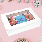 JJO 26x18x5 Inch Full Sheet Cake Boxes with Thick Cake Boards,5 Pack - Image 4