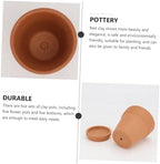 Red Clay Succulent Plant Pots with Saucers, 8x8cm Breathable Terracotta Flower Containers, Indoor Gardening Planters Set of 5 for Home and Office - Image 6