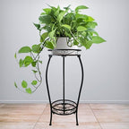CASIMR 2Pack Plant Stand Indoor Outdoor, 2 Tier 26.6" Tall Metal Potted Holder Rack Multiple Flower Pot Stand Heavy Duty Plant Shelf Rustproof Iron Plant Round Supports Rack - Image 6