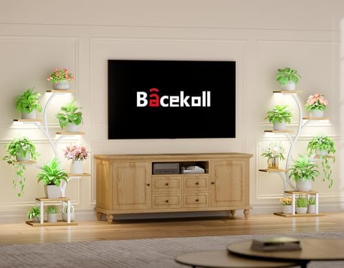 BACEKOLL Plant Stand Indoor with Grow Light, 7 Tier 49" Lighted Plant Shelf - Image 2