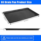 6 Pack Extra Large Oil Drip Pan, 35.4 x 24 x 1.6 in Oil Change Drain Pan, Plastic Oil Drip Tray for Under Car, Oil Catch Pan Tray for Garage, Fridges, Washing Machines, Cat Litter Box Bottom - Image 2
