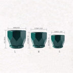 Plant Pot Ceramic Flower Pots Ceramic Large with Tray Simple Household Creative Green Succulent Flower Pots Flower Pots(Gris,Large) (Red L) - Image 2