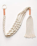 PILLOWPIA Macrame Plant Hanger 55" – Indoor Outdoor Hanging Planter Rack for Ceiling, Wall, or Window – Boho Rope Plant Holder for 10" Pots – Decorative Garden & Patio Plant Accessory – Persimmon by PILLOWPIA