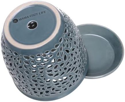 Elegant Orchid Pot with Holes, Large 6.5 inch Premium Porcelain Ceramic Orchid Pot for Repotting, Durable Ceramic Planter with Removable Saucer for Easy Drain, Planter Gifts for Moms - Image 2