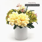 WGVI Matte White Ceramic Cylinder Vase Width 3.75" Height 4", Flower Arrangements, Candle Holder, Terrarium Planter Pot, Tabletop Storage Container Organizer Pen Brush Holder, Bulk Wholesale, 24 Pcs - Image 5