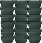 Hanging Planting Grow Bags, 18 Pockets Hanging Vertical Wall Planter, Vertical Greening Flower Container, Outdoor Indoor Grow Flower Pot Bags for Deck, Porch, Garden, Railing, Fence (Dark Green) - Image 6