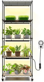 Barrina CX91 Plant Stand with Grow Light, 5-Tier, 100W, 23.6x13.8x59IN by Barrina