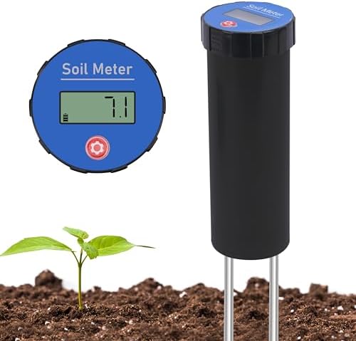 LUVCOSY Soil pH Pen with LCD Display, Industrial Tester for Lawn & Garden by LUVCOSY