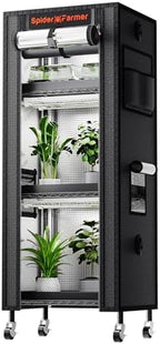 Spider Farmer 4 Tier Mini Greenhouse Plant Shelf with Grow Lights Indoor by SpiderFarmer