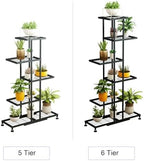 Twhep 5-Tier Iron Plant Stand - Modern Multi-Functional Shelf for Balcony & Garden - Image 5