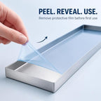 204 Stainless Steel Drip Tray for Plants, Long Narrow Metal Catch Pan - Image 4