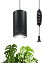 Plant Hanging Grow Light Full Spectrum Warm White Color with Timer, Plug-in Pendant Grow Lights,Large Black Luxury LED Grow Lights,Indoor Pendant lamp by JMXULONG
