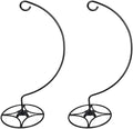 Ashman Shepherd Hook Stand, Bird Cage Stand, Outdoor and Indoor Flower Basket, Patio Plant and Bird Feed Station Stand(2 Pack) by AshmanOnline