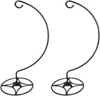 Ashman Shepherd Hook Stand, Bird Cage Stand, Outdoor and Indoor Flower Basket, Patio Plant and Bird Feed Station Stand(2 Pack) by AshmanOnline