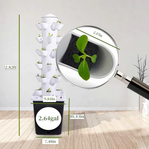 Hydroponic Growing System,Hydroponic Vertical Garden,Indoor Smart hydroponic Vegetable System, 30 Pods,Plant Germination kit with Pump System, Auto Timer, Beginner kit,Gardening Gift - Image 4
