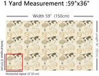 World Map Fabric By The Yard, Retro Airship Upholstery Fabric for Chairs, - Image 5