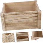 Mipcase Wooden Planter Box Rustic Vintage Style Rectangular for Succulents - Image 6
