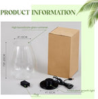 Maxdot Glass Terrarium Kit with LED Grow Light for Desktop,6.9 x 7.8 Inch - Image 2
