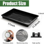 RooTrimmer 24 Cell Nursery Pots Trays (17"x11"x2") with Plastic Flat Seed Starter Trays, Durable Carrying Seedling Starter Tray, Reusable Planting Tray for Holding 2.7 inch Nursery Pots, 3 Sets Combo - Image 4