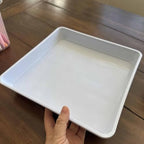 JOIKIT 10 PCS 11.4 x 11.4 Inch Square Plant Saucer, 1.6 Inch Deep Plastic Square Planter Base Bottom Pot Trays, Drip Plates for Plant Pot IndoorsOutdoor, White - Image 6