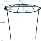 10 Pack 20 x 30 inch Poeny Cage Grow Through Grid Plant Brace Flower Support Rings,Round Metal Plant Stakes Rings, Strong Large Garden Supports for Flowers, Peonies, Rose, Lily - Image 2