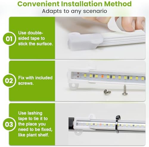 Kullsinss 8in Grow Lights Strips for Indoor Plants, 112 LEDs Plant Light - Image 6