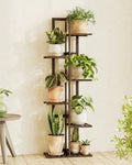 Bamworld Bamboo Plant Stand Indoor 6 Tiered Plant Shelf, Walnut 48 Inch by Bamworld
