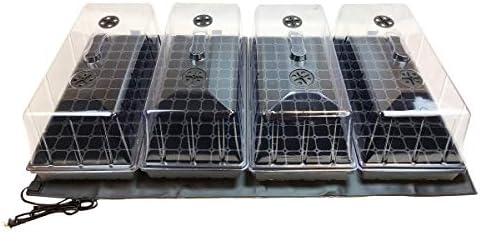 Viagrow Propagation Kits (4 Pack, Propagation Kit w/Heat Mat) by Viagrow