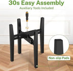 iDavosic.ly Adjustable Bamboo Plant Stand 2 Pack, Fits 8-12 Inch Pot, Black - Image 6
