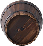 17 Inch Wood Whiskey Barrel Planter with Drainage Hole, 21 Quart - Image 2