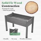 AMERLIFE Raised Garden Bed, 48x30x24 Inches Elevated Wood Planter Box - Image 5
