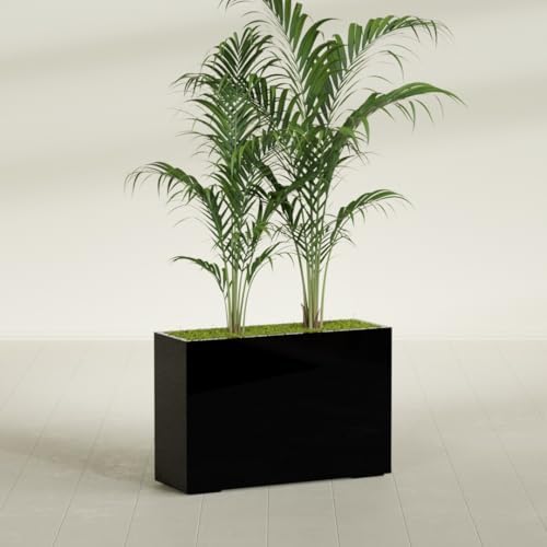 Greenline Alice Tall Rectangular Fiberglass Planter, Outdoor Planter Box - Image 4