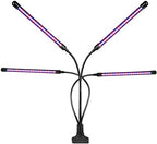 Grow Light, 80W Tri Head Timing 80 LED 9 Dimmable Levels Plant Grow Lights for Indoor Plants with Red Blue Spectrum, Adjustable Gooseneck, 3 9 12H Timer, 3 Switch Modes by EZORKAS