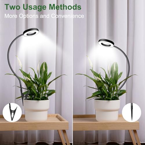 wolezek 2 in 1 Grow Lights for Indoor Plants, 3 Colors 48 LEDs Plant Lights - Image 2