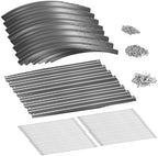 Land Guard 8×2×2ft Galvanized Raised Garden Bed Kit, Raised Garden Boxes Outdoor, Oval Metal Raised Garden Beds for Vegetables, Modern Grey - Image 3