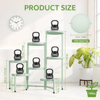iDavosic.ly 7 Tier Large Plant Stand Indoor Outdoor, 10 In Wide Tray, Green - Image 4