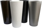 Sonoma Tall Round Cylinder Fiberglass Planter, Grey, 13 Inch - Image 2